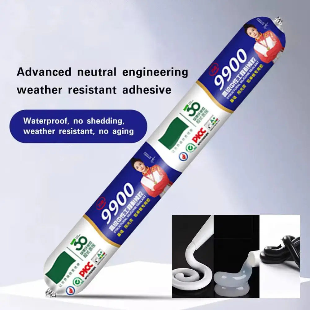 Transparent Silicon Waterproof Sealant 9900 Structural Silicone Engineering Adhesive Quick Drying For Wall Stone Doors Adhesive Qme