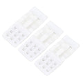Ladies 3 Hook Bra Extender Soft Nylon Strap Extension Women Intimates Qme WHITE one size