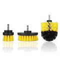 Power Scrubber Brush Bathroom Drill Cleaning Cordless Attachment Scrub Qme Yellow 3pcs