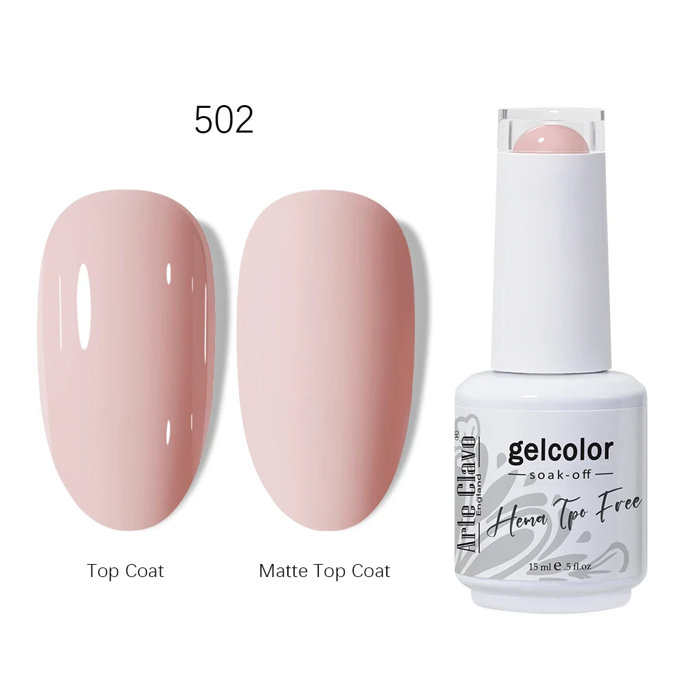 Arte Clavo HEMA TPO Gel Nail Polish Pink Series Semi Permanent Soak