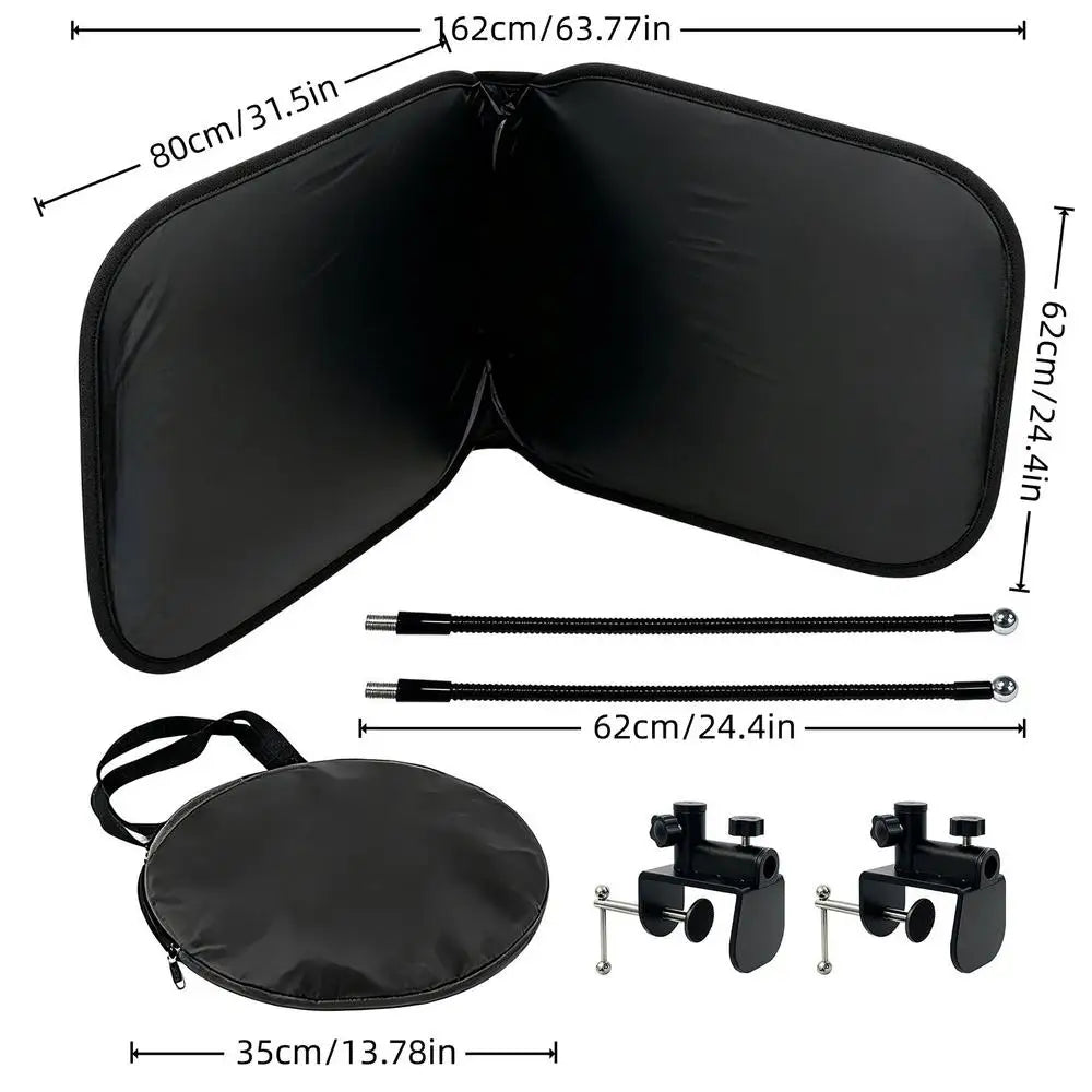 Desktop Privacy Shade Desktop Overhead Privacy Protection Office Light Blocker For Men Adults Coworkers Colleagues Teachers Qme Black China Mainland
