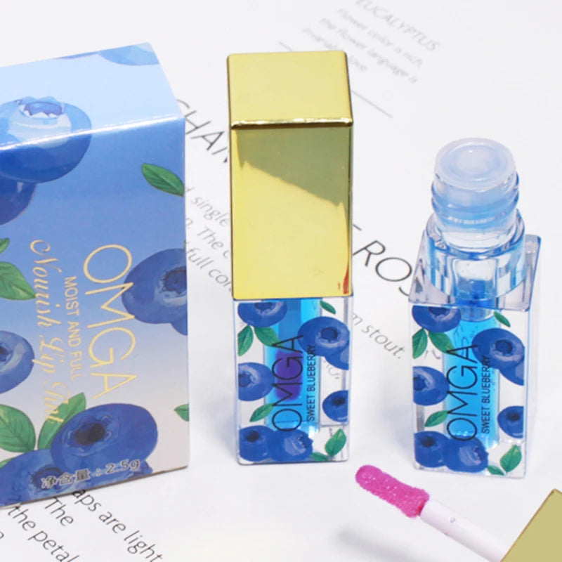 Waterproof Fruity Lip Gloss Deep Moisturizing Long-lasting Makeup Qme