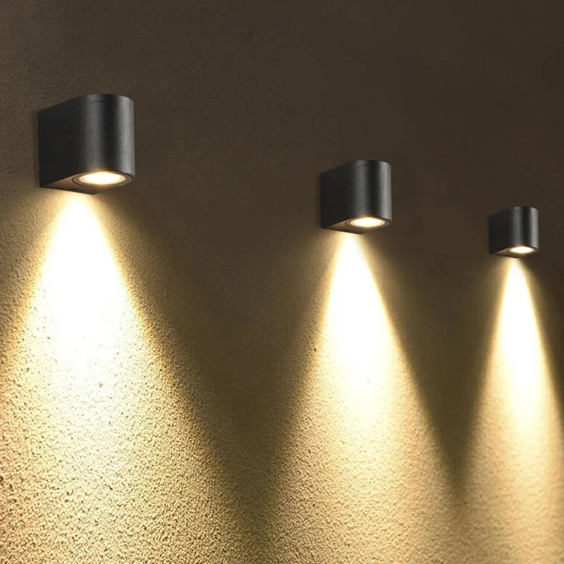 5W Outdoor IP65 LED Wall Lamps Modern Waterproof LED Sconce Porch Garden Aisle Exterior Wall Mount Lighting Fixture110/220V Qme