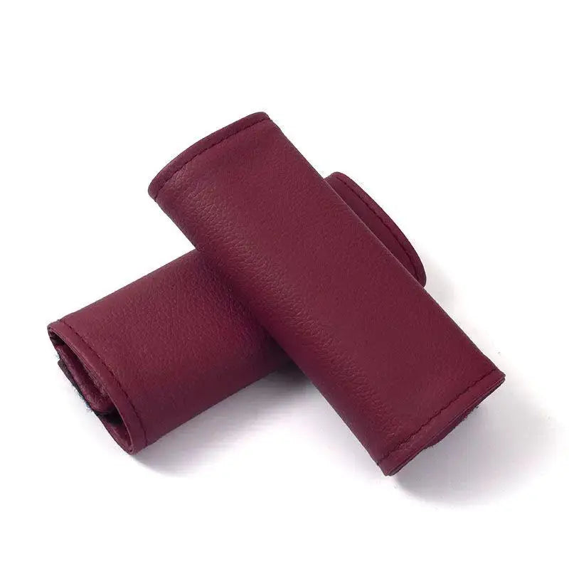 Car Door Inner Handle PU Leather Cover Protective Case Styling Qme F