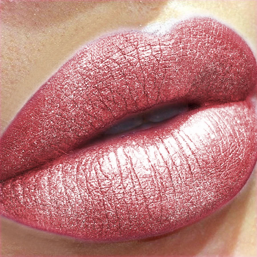 3 Colors Glitter Shiny Metallic Lipstick Pearlescent Pigmented Lip Qme