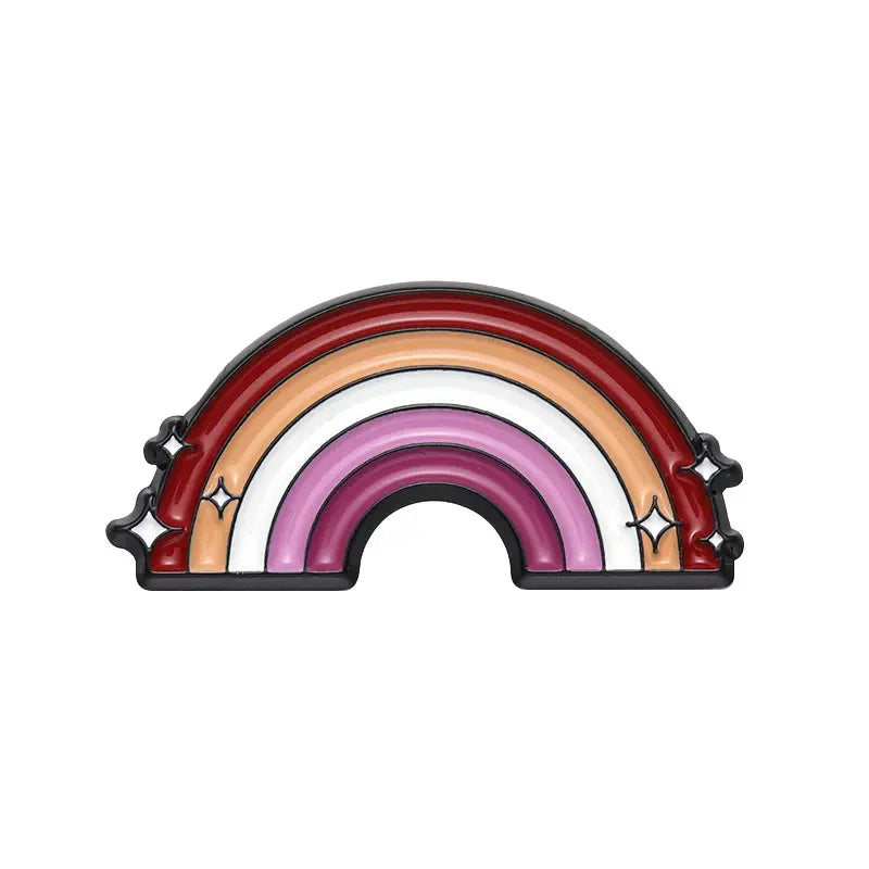 Lesbians Rainbow Series Enamel Pins Girls Like Girls Brooches Lapel Badges Backpack Jewelry Gift for Loves Friends Wholesale Qme style 8
