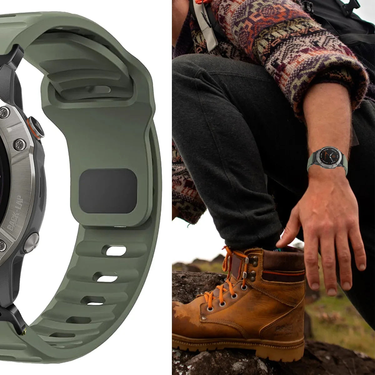22mm 26mm QuickFit Silicone strap For Garmin Fenix 8 E 7 7X 6X Pro 5XPlus Epix Pro Gen 2 47mm 51mm/Enduro 3 No Gaps Watchband Qme