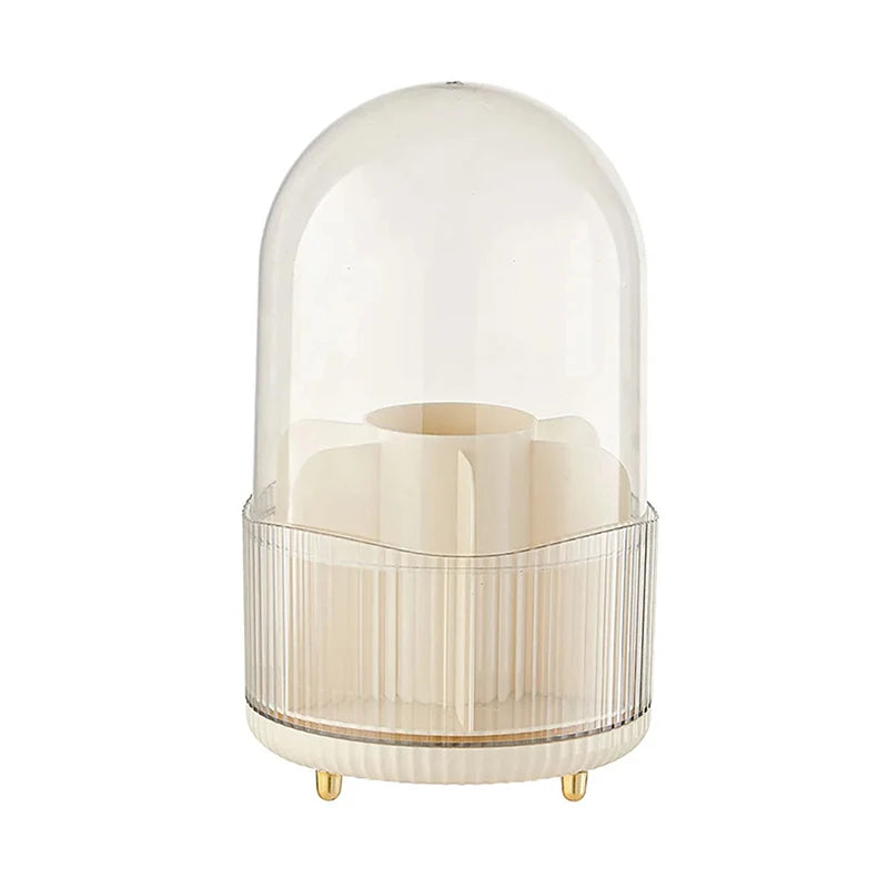 Cosmetics Storage Bucket Grid Lid Transparent Simple Light Makeup Qme