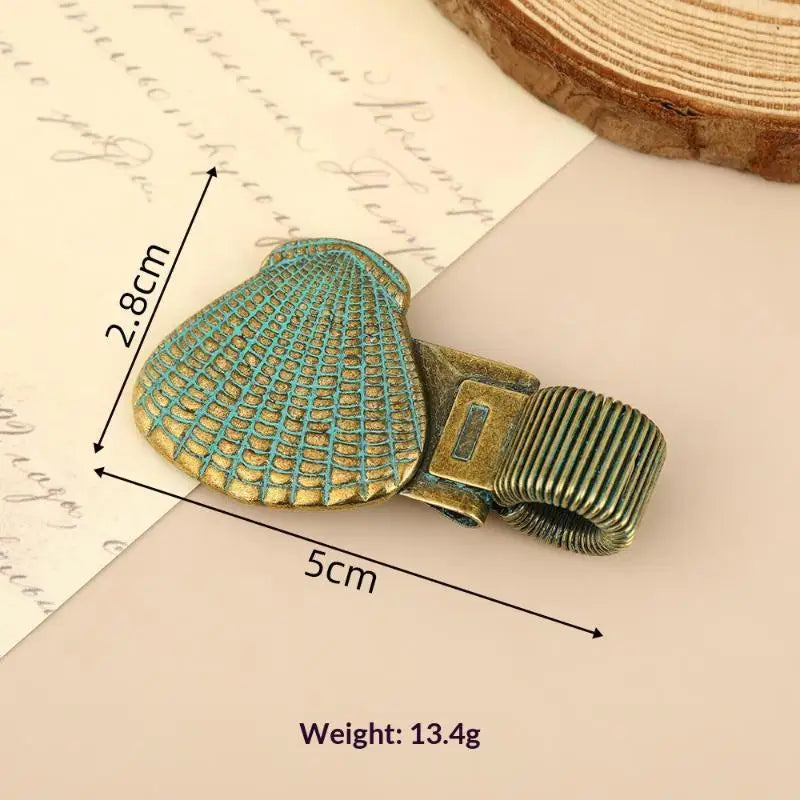 Vintage Sea Turtle Metal Pen Clip Spring Loaded Cute Design Holder Qme E