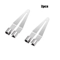Stainless Steel Hot Melt Repair Triangle Wiping Flat Head Adjustable 45° Elbow Design Soldering Iron Tips Welding Repair Tools Qme 2pcs Sliver
