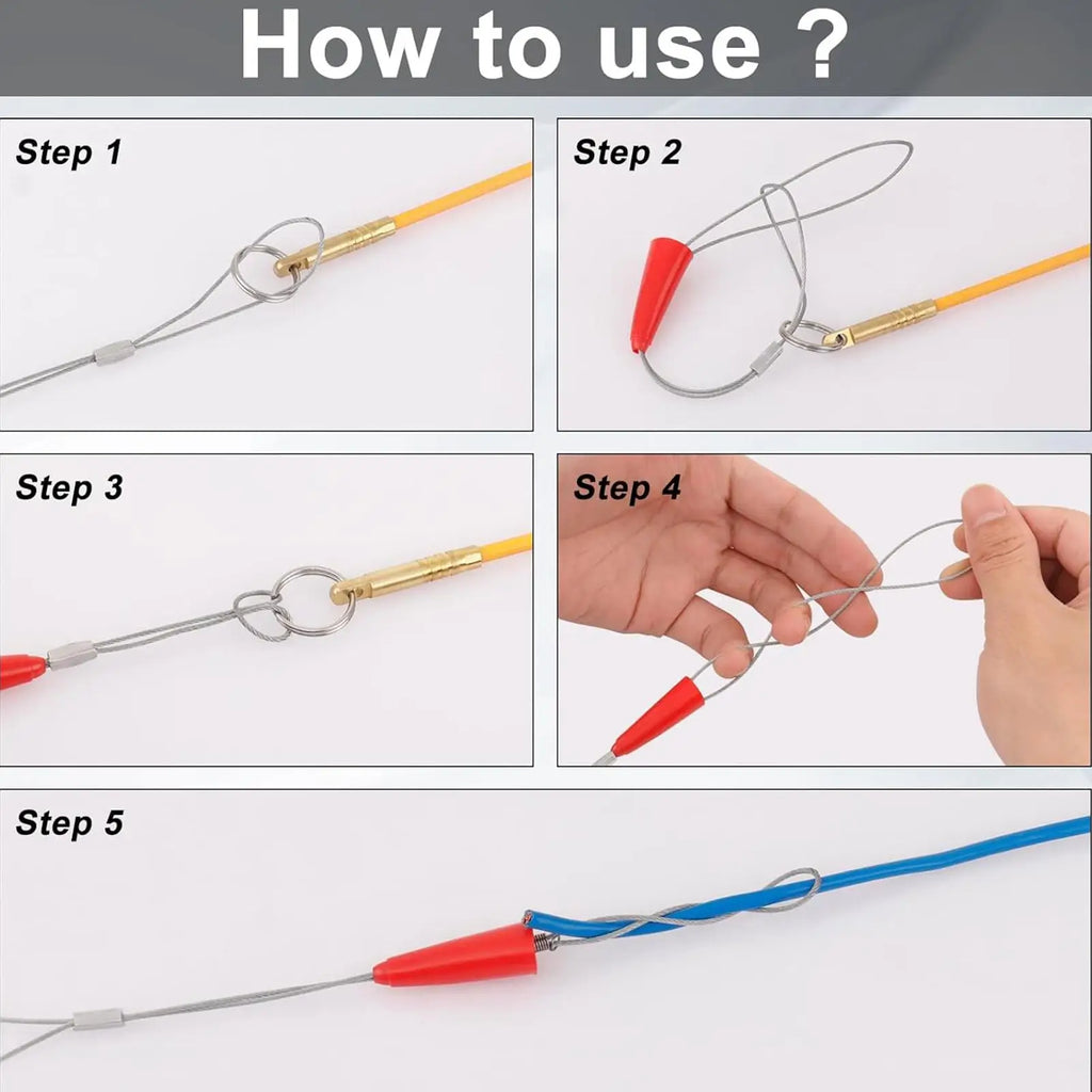 Electrical Fish Sticks Threader Wand Accessories Fiberglass Wire Qme