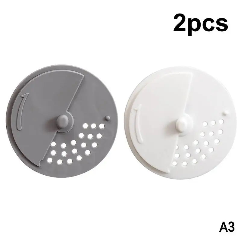 Rotatable Anti-odor Drain Cover Hair Filter Sink Sewer Lid Holes Qme A3