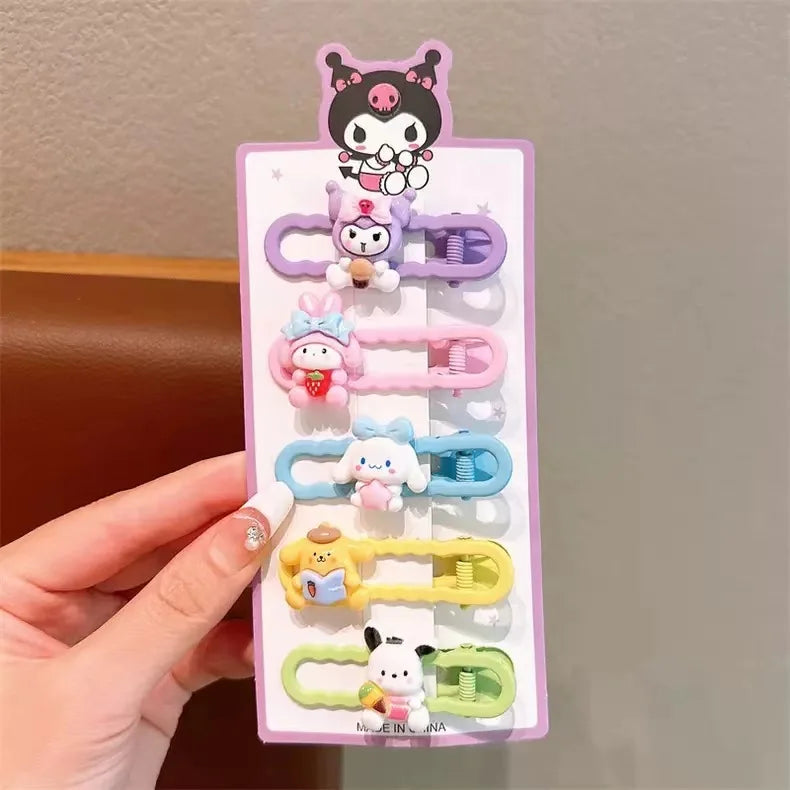 Colorful Stray-hair Duckbill Clip Kuroomi Student Cartoon Hair Girls