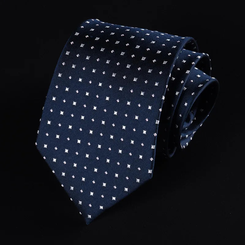 100 Real Silk Tie Men's Business Banquet Formal Shirt Accessories Qme RT7