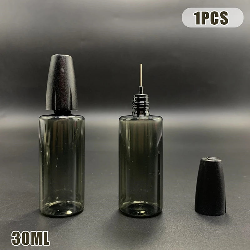 30mlNeedle PET Dispensing Bottle Tattoo Liquid Oil Infused Nail Art Qme