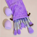 Purple Makeup Brushes Storage Bag Sponge Eyeshadow Concealer Qme huahzhuanshua-zise
