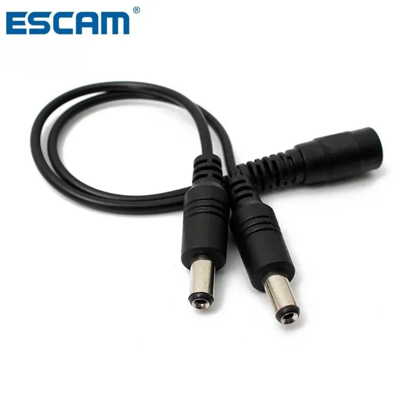 POE cctv tester IP Camera DC 1 to 2 Power Splitter Cable Cord for CCTV Female Male FC Qme 1 TO 2 China Mainland