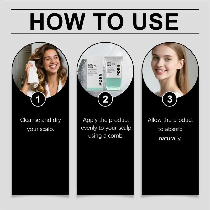Pdrn Reedle Shot Brush Hair Serum Nourishing Strengthening Hair Care Essence Improve Scalp Environment For Daily Scalp Care Qme