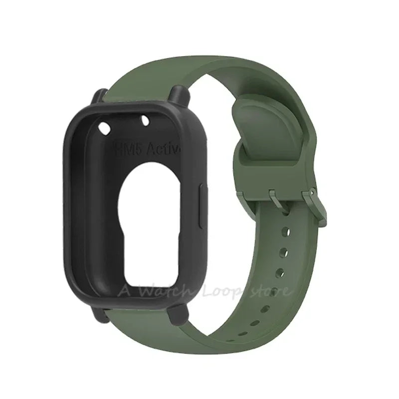 Silicone Case Strap Redmi Watch 5 Lite Active Repacement Bracelet