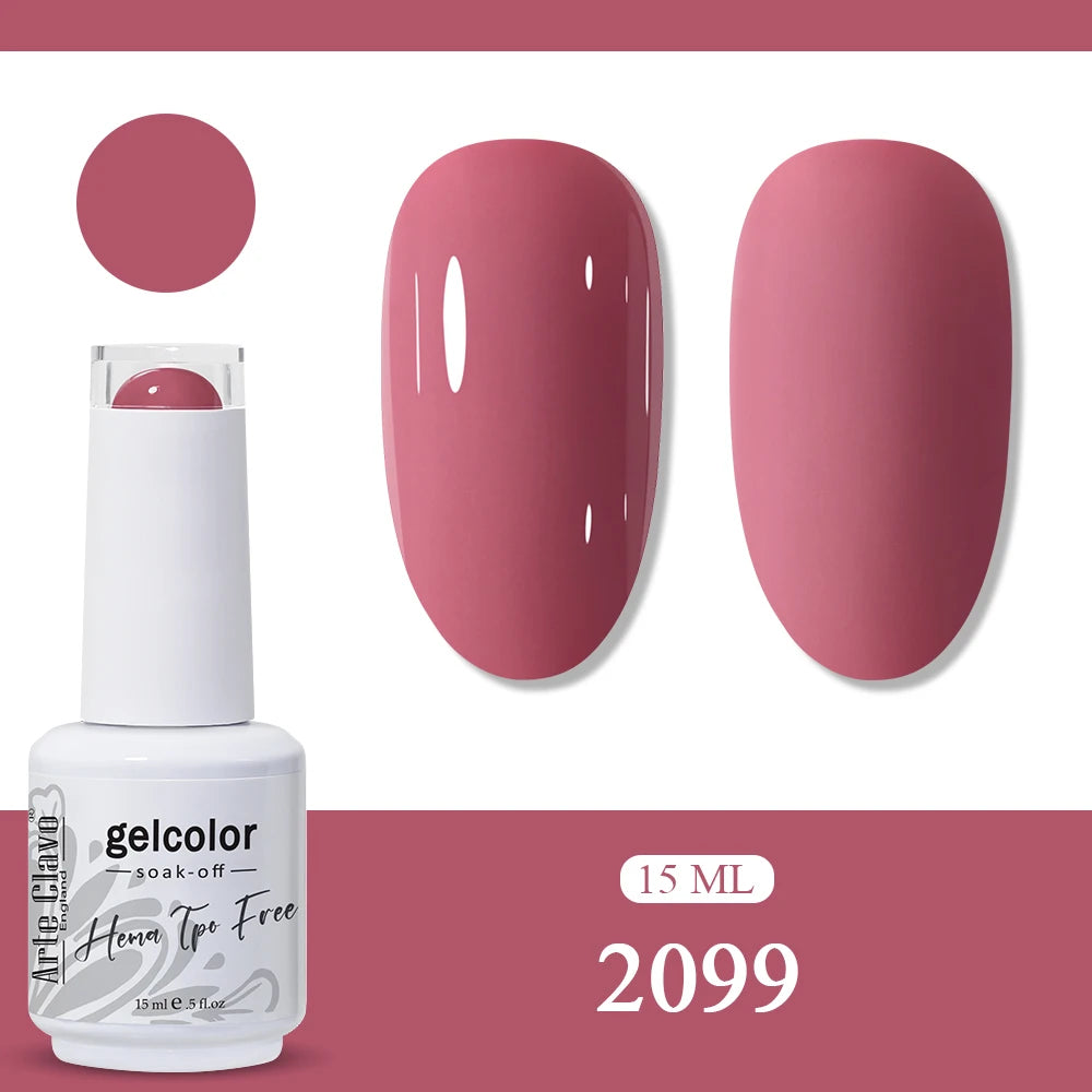 Arte Clavo Neon Rainbow Colors Gel Nail Polish Semi Permanent Art UV