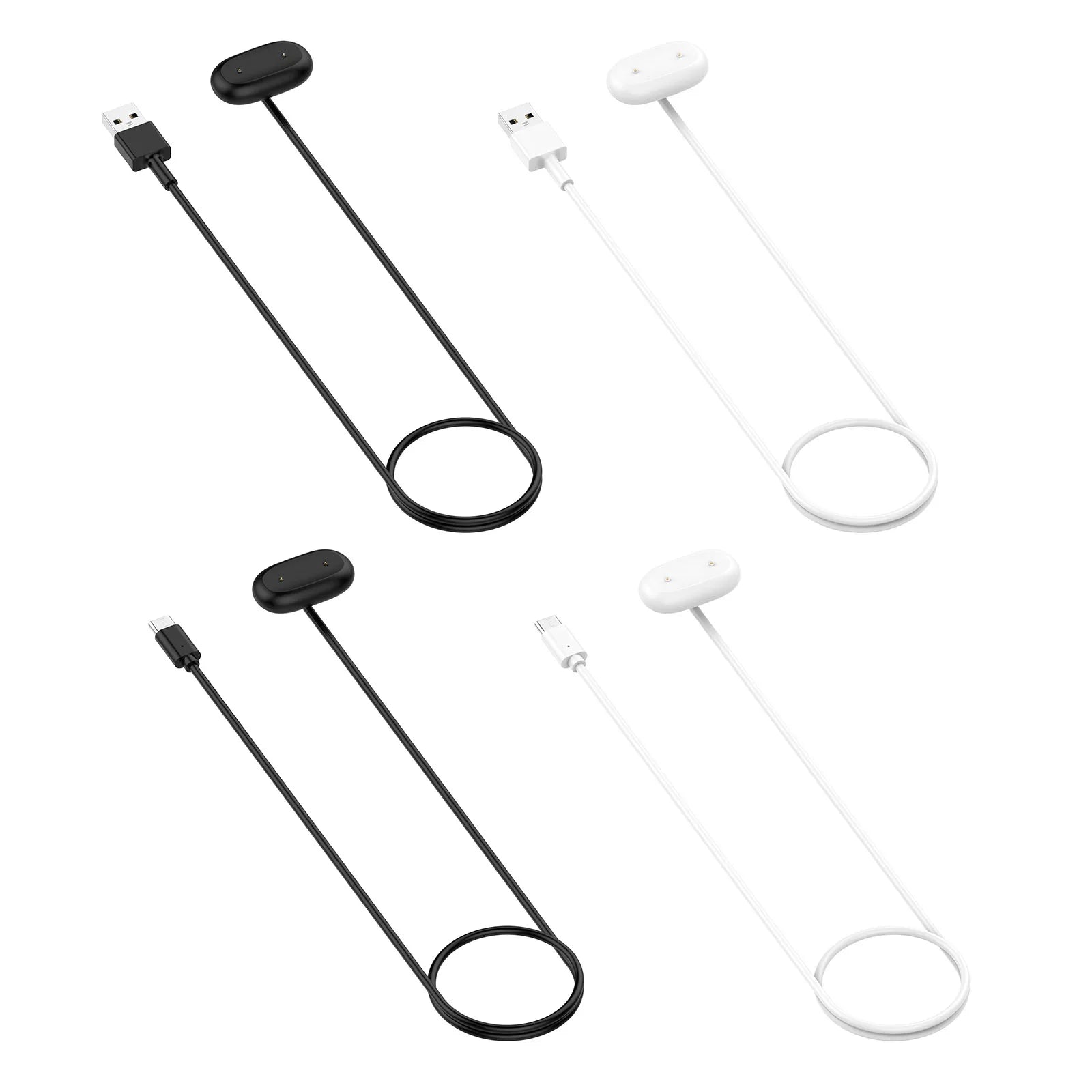 For Google Fitbit Air Watch Magnetic Connector Power Chargers Cables Smartwatch Dock Charger Adapter Type-C/USB-A Charging Cable Qme