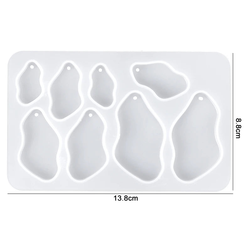 Earring Resin Silicone Molds Pendant Epoxy DIY Craft Women Earrings