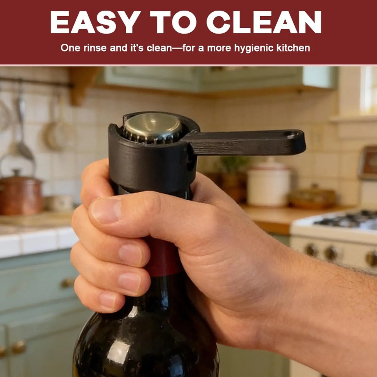 Bottle Lid Opener Ergonomic Labour-saving Kitchen Gadget Hand Tool Qme