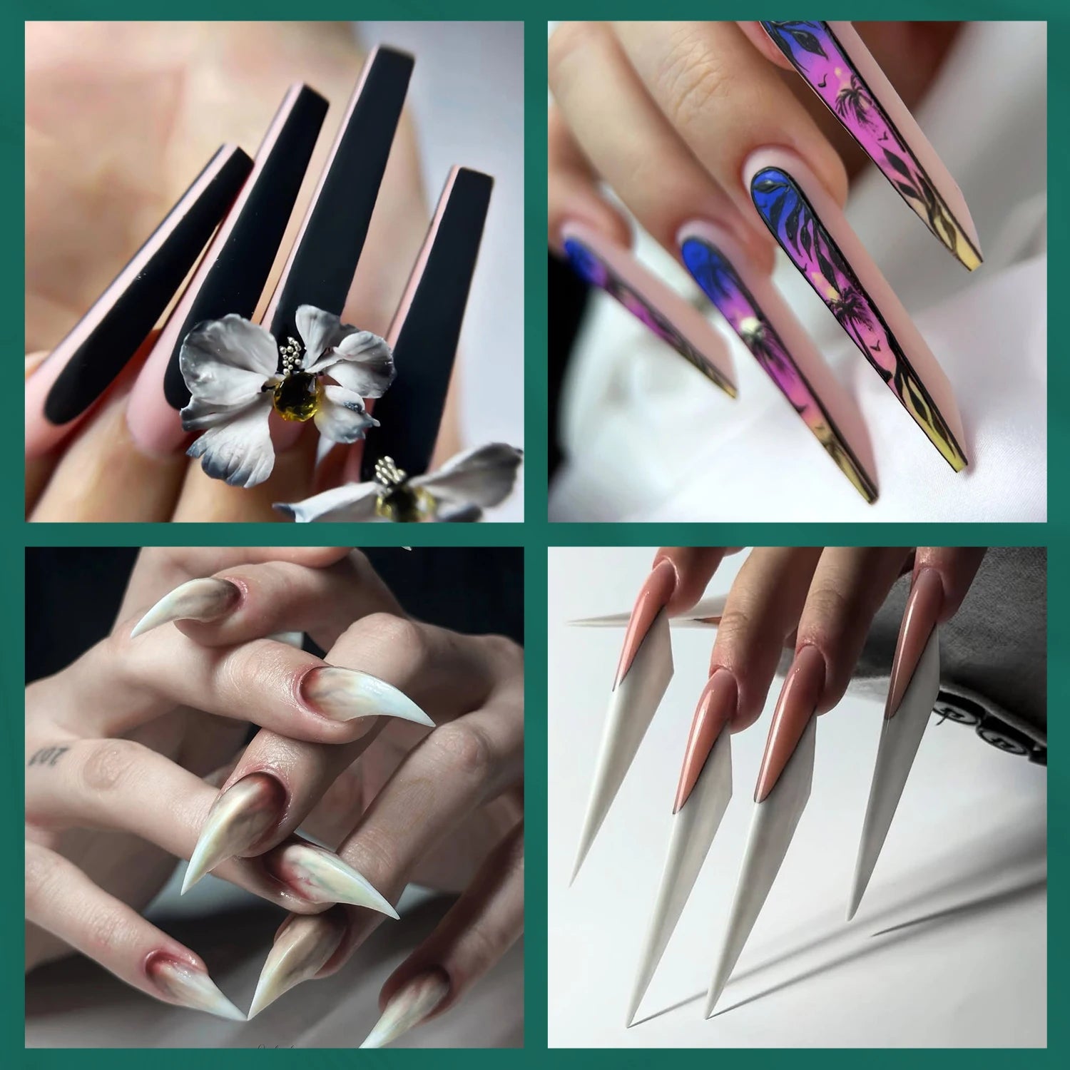 Nailpop Dual Form Molds Multiple Shapes Available Full Coverage Qme