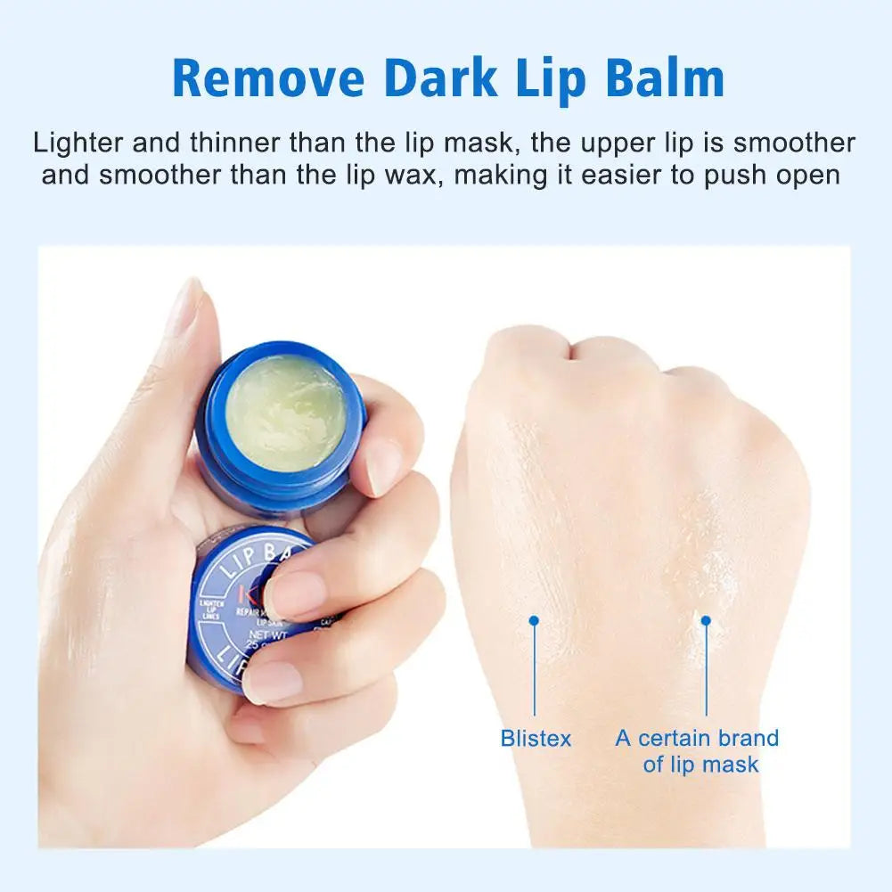 Lip Balm Lightening Remove Dark Gloss Moisturizing Exfoliating Clean Qme
