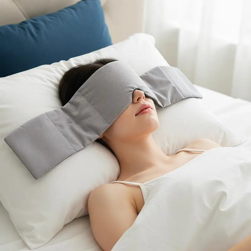Relaxation Tool Gravity Sleep Mask Weighted Eye Light Blocking Qme