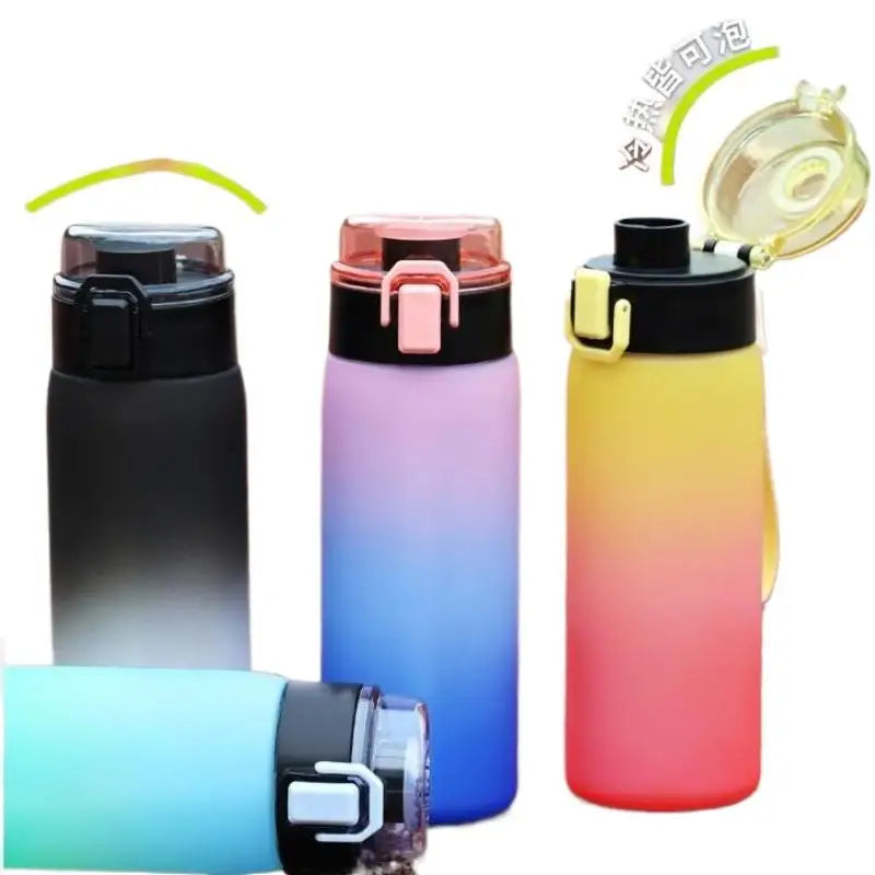 Gym Outdoor Travel Daily Use Gradient Sports Water Bottle Portable Qme
