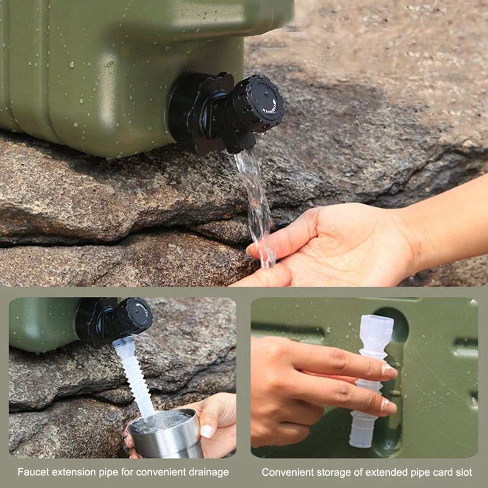 Outdoor Water Faucet with Extender Hose Portable Faucet Replacement Camping Water Jug Tap Water Bucket Accessories Qme