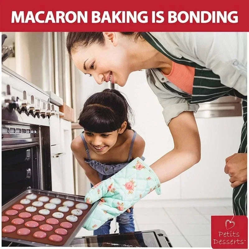 Silicone Holes Non-stick Macaron Macaroon Pastry Oven Baking Mould Qme