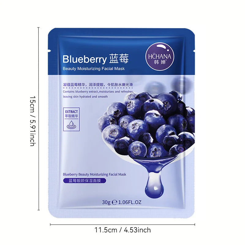 5-piece Soothing Moisturizing Facial Mask Which Moist Comfortable Qme