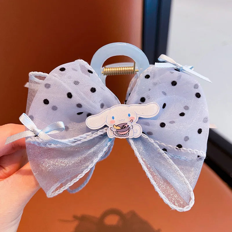 New Hello Kitty Cute Hair Clips Elegant and Stylish Updo Clips Sweet and Cute Cartoon Hair Accessories Qme 17