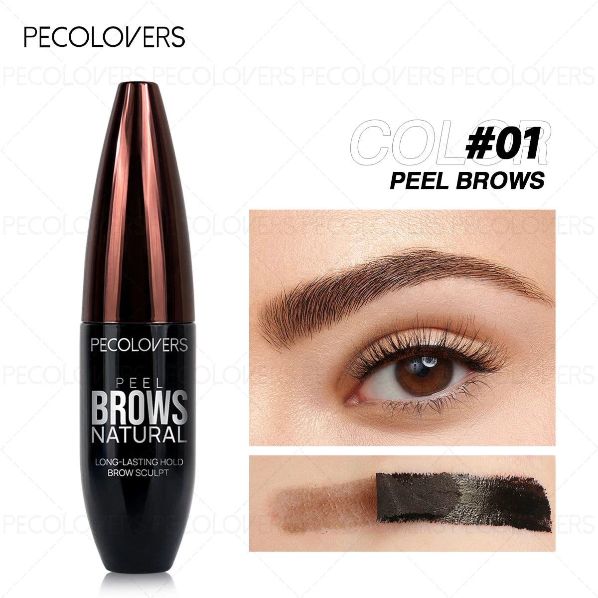 1PC Multi-color Tear-off Eyebrow Gel, Fills The Gaps in The Eyebrows, Long-lasting, Multi-color Options, Eyebrow Cosmetics Qme 01