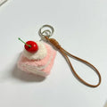 Fun and Creative Food Simulation Plush Keychain; Sandwich, Hamburger, Cake; Cute Stuffed Doll Bag Pendant Gift Qme A3