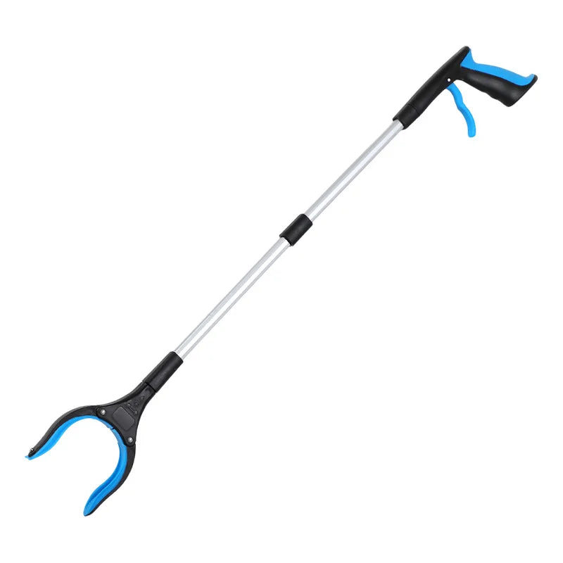 1 Foldable Elderly Grasping Tool Lightweight Extendable 360 Rotating Qme blue