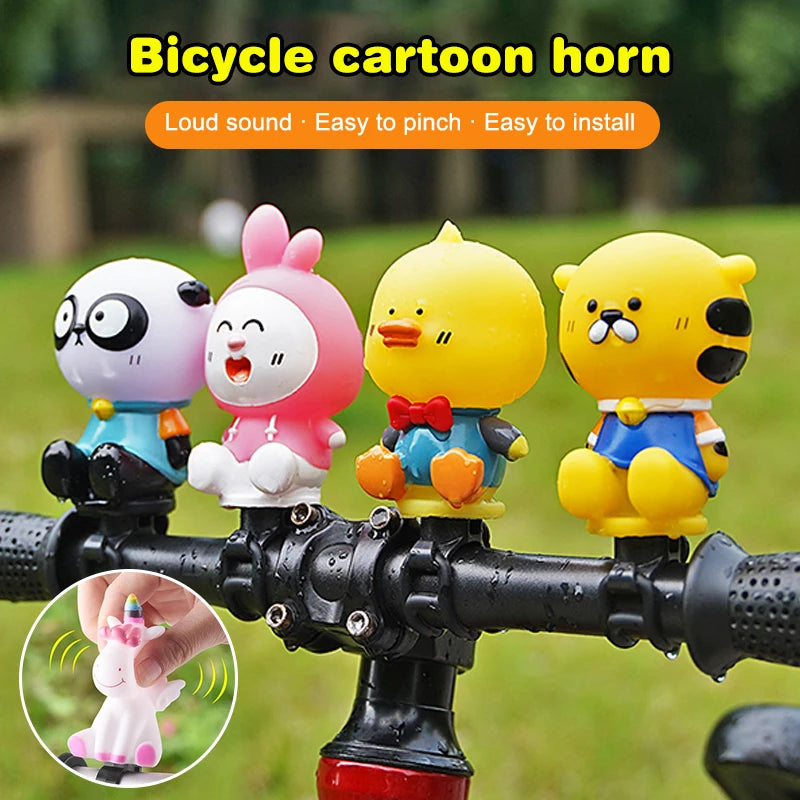 Cartoon Bike Horn Outdoor Squeeze Clearly Sound Bells Childrens Kid Qme
