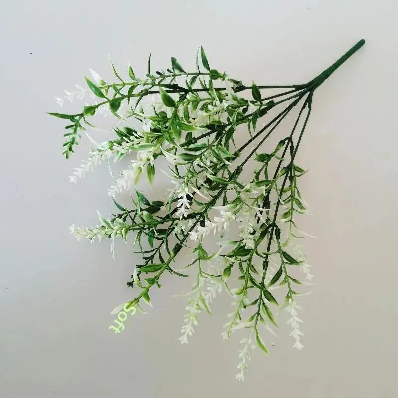 1Pcs Bridal Bouquet Household Products 34cm Artificial Flower Plastic Lavender Fake Plant Wedding Home Garden Decoration Qme A5