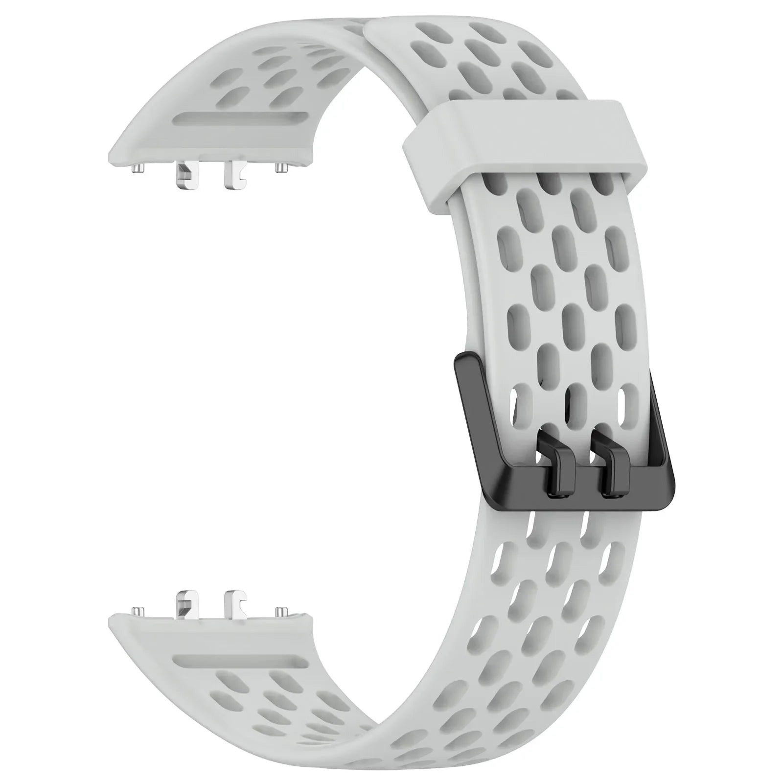 Breathable Straps for Samsung Galaxy FIT 3 Silicone Band Women Men Soft Sport Band for Samsung Smartwatch FIT3 Wriatband Qme Light Grey Samsung Galaxy Fit3