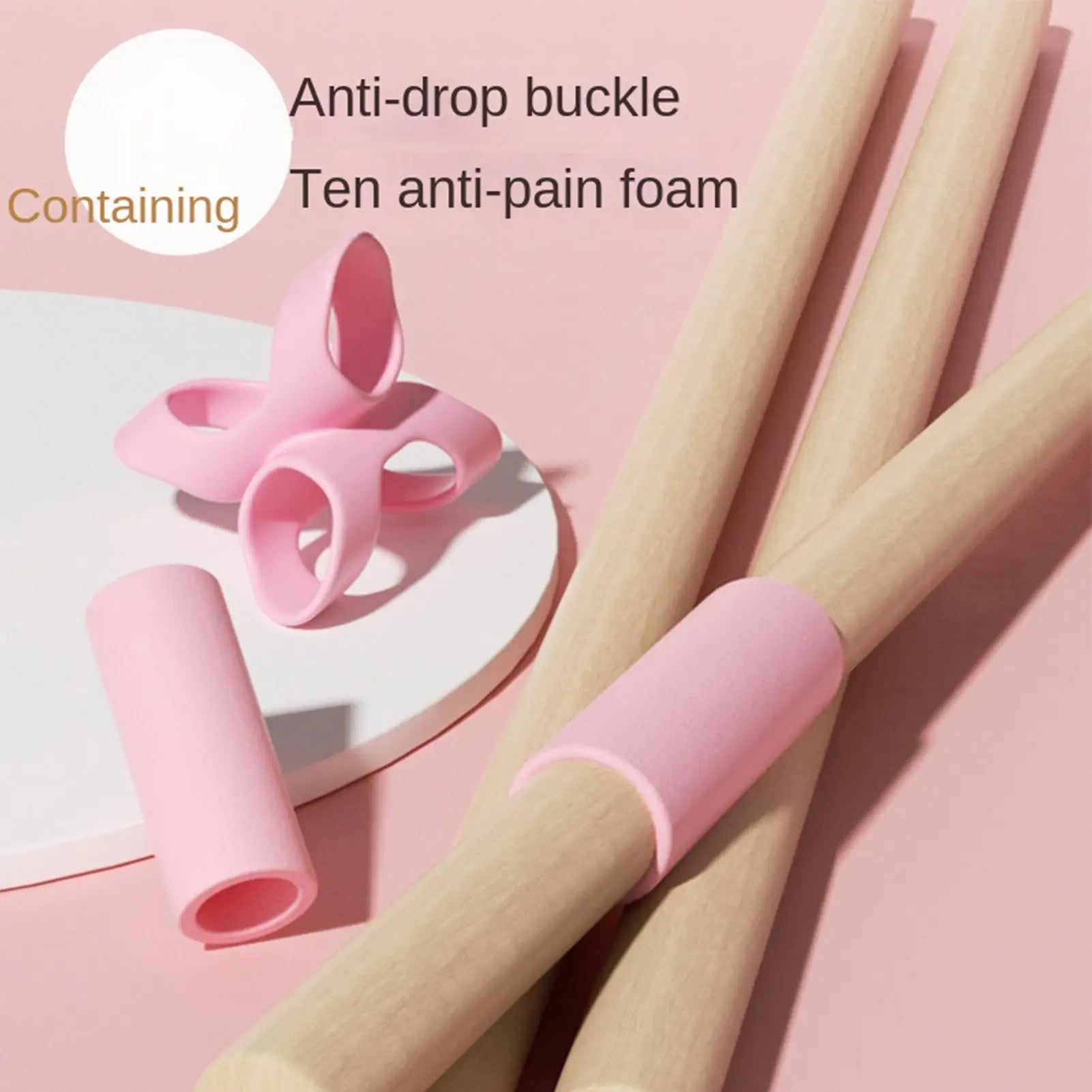Yoga Stick 2 Pieces Pilates Stretching Pole Adult Hump Corrector Bar for Runners Beginners Professionals Home Office Gym Studio Qme