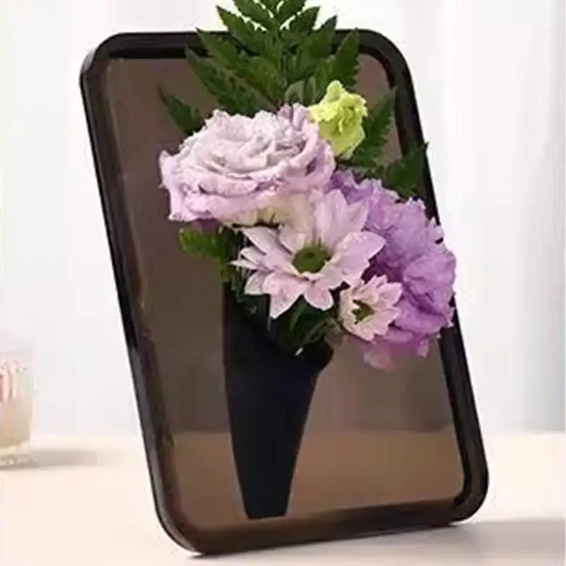 Home Decor Decorative Vases Desktops Bookshelf Frame Flower Vase Qme grey