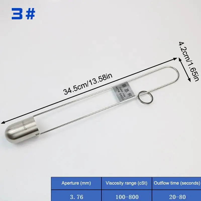 Multi-specification Cup Viscosity Cup Stainless Steel Precise Ink Viscosity Cup Viscometer Flow Cup Qme A5