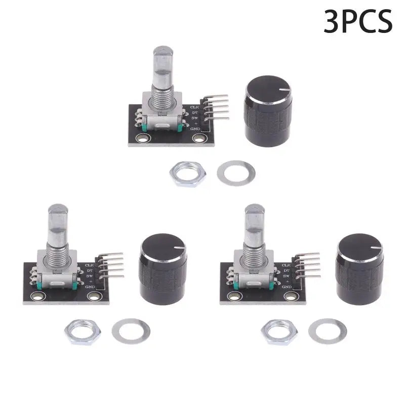 KY-040 360 Degree Rotary Encoder Module With Push Button 20 Pulse 5VBrick Sensor Modules For Or DIY Electronics. Qme 3Sets