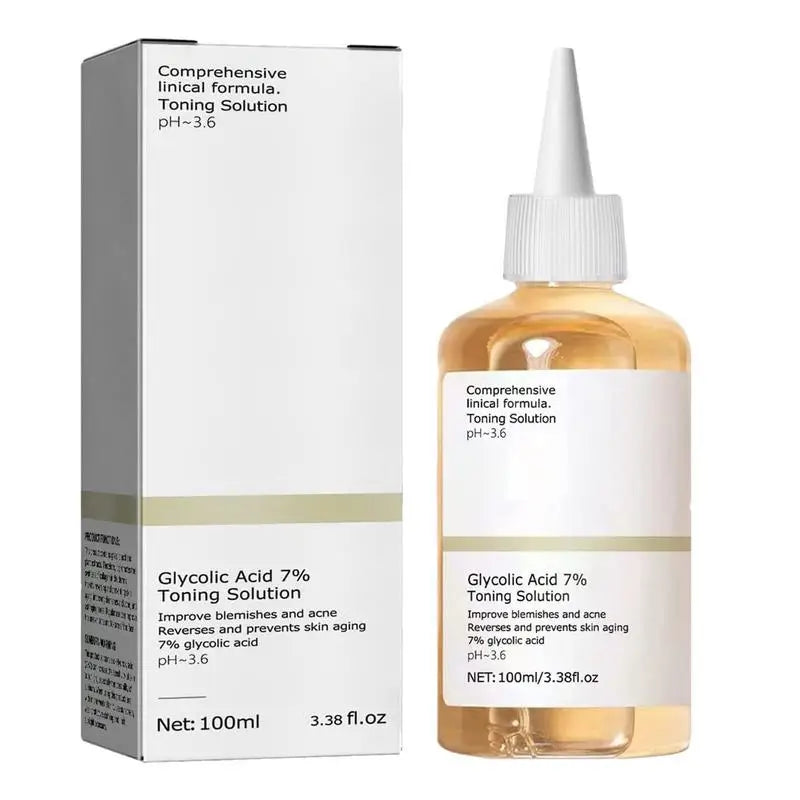 Glycolic Acid 7% Toning Solution Ordinary Acne Remover Lifting Firming Wrinkles Glowing Facial Skin Care Glycolic Acid Toner Qme