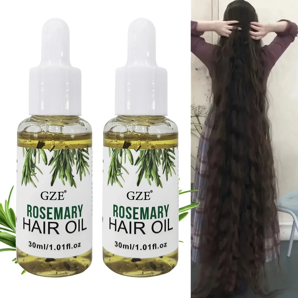 GZE Rosemary Oil For Hair Rosemary Scalp Hair Oil, All Type & Texture | Straight, Waves & Chemically Hairs Strengthens Qme