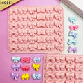 Bow Silicone Molds 6 Different Shapes 36-Cavity Chocolate Fondant Qme Default Title