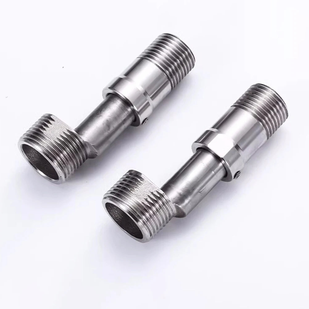 360Degree Adjustable Faucet Angled Curved Foot Eccentric Screw Corner Shower Extension TapAdapter For Kitchen For Bathroom Qme