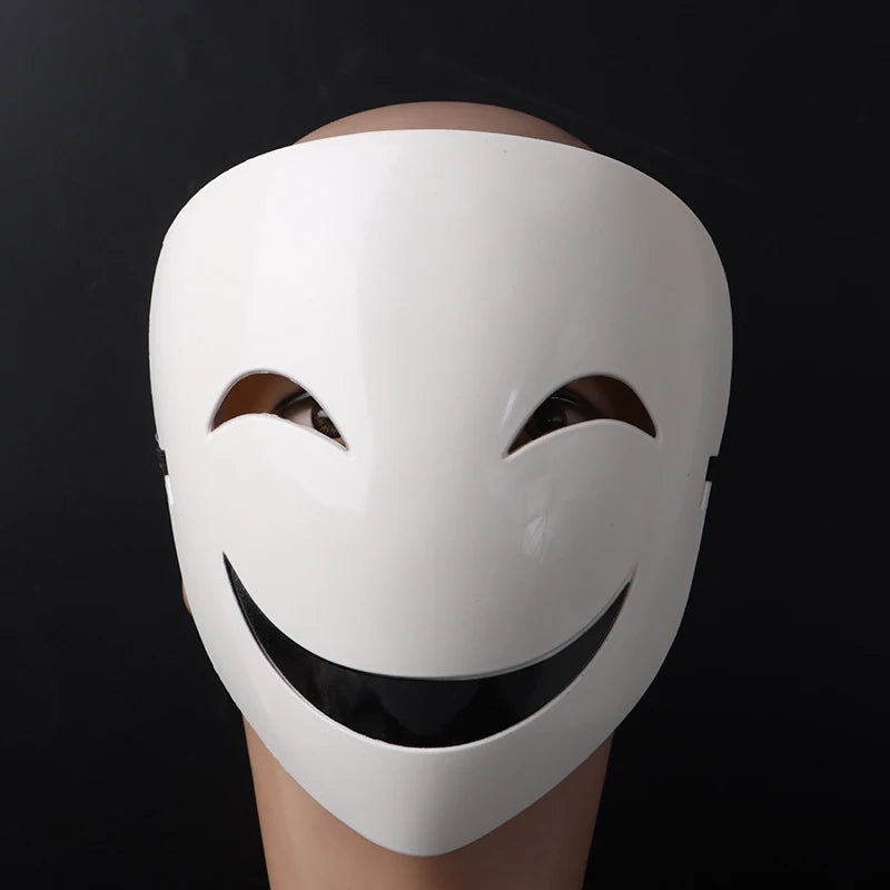 Adults Japanese Anime Black White Visible Adjustable Mask Helmet Cosplay. Qme